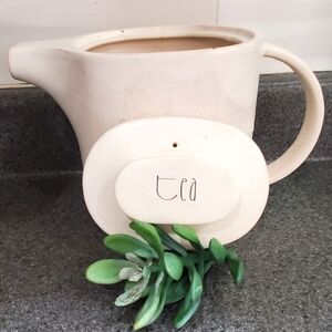 Vintage "TEA" Ceramic Teapot with Lid